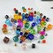 100pcs 6mm Cube Crystal Glass Beads for Jewelry Making Faceted Square Crystal Glass Bead Spacer Beads Loose Beads for Bracelet Earring Necklace DIY Craft(Mix Colors)